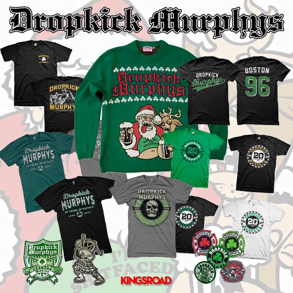 Year Anniversary And Christmas Merch On Dkmstore Com Dropkick Murphys