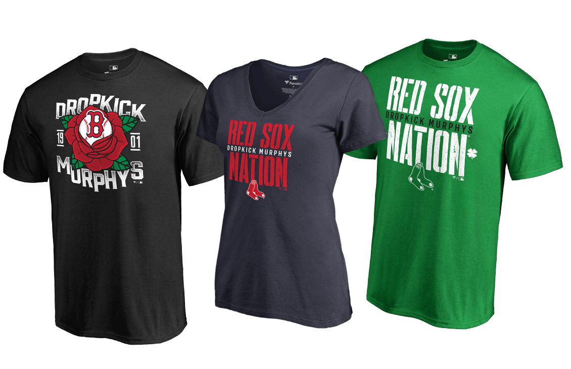 Red Sox Dropkick Murphys Collaboration Shirts Dropkick Murphys